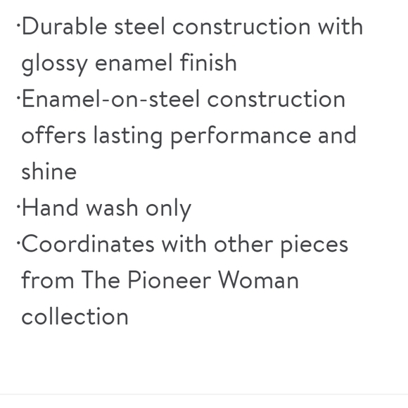 ❤️ New Pioneer Woman Sweet Rose Roaster With Rack - Picture 8 of 9